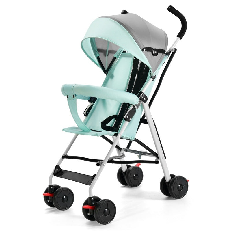 Lightweight Foldable Stroller With Both Sitting And Reclining Positions
