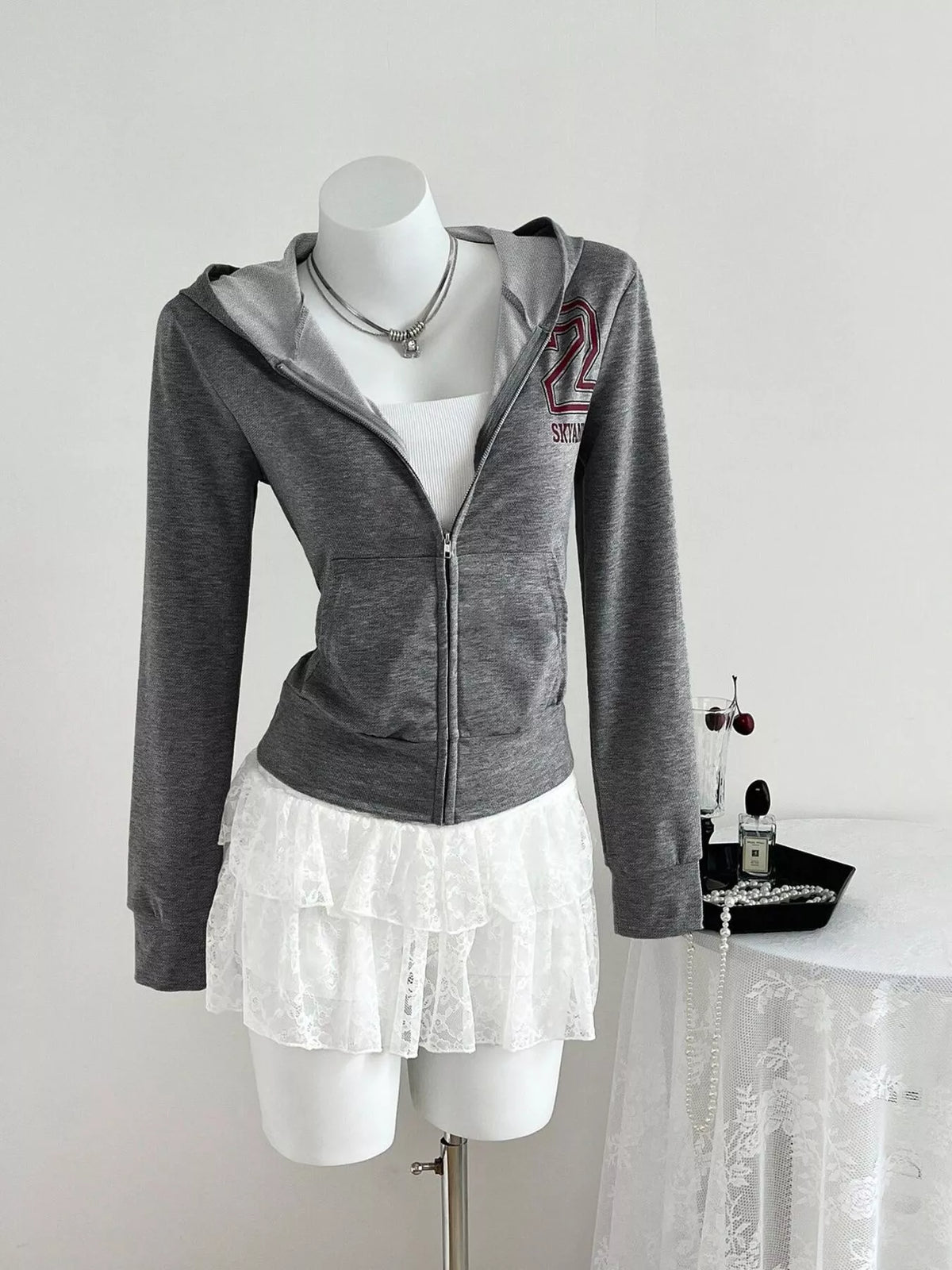 Slim-Fit Zip-Up Hoodie