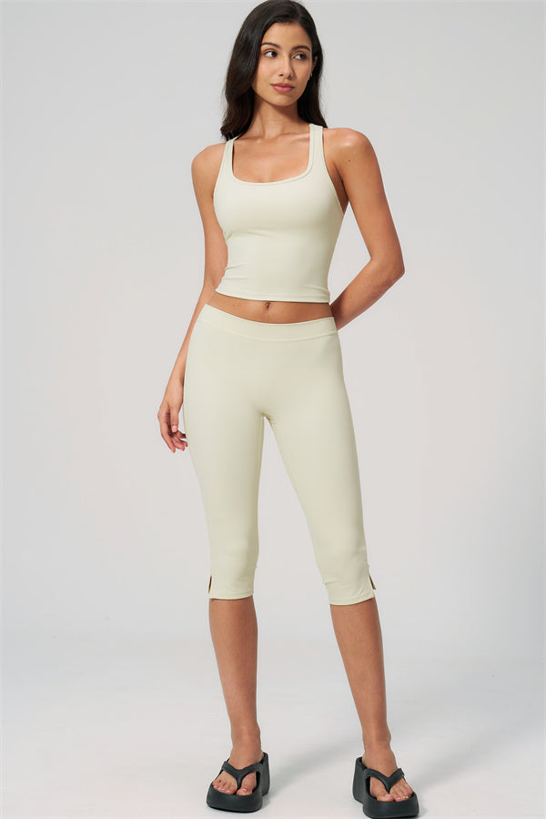 The Revive Crop Top Capri Leggings 2-Piece Set