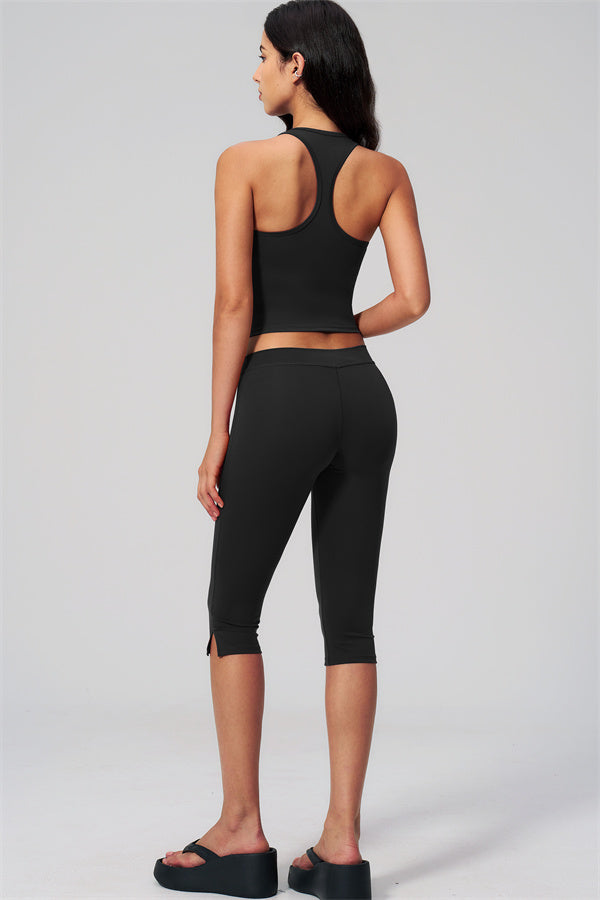 The Revive Crop Top Capri Leggings 2-Piece Set