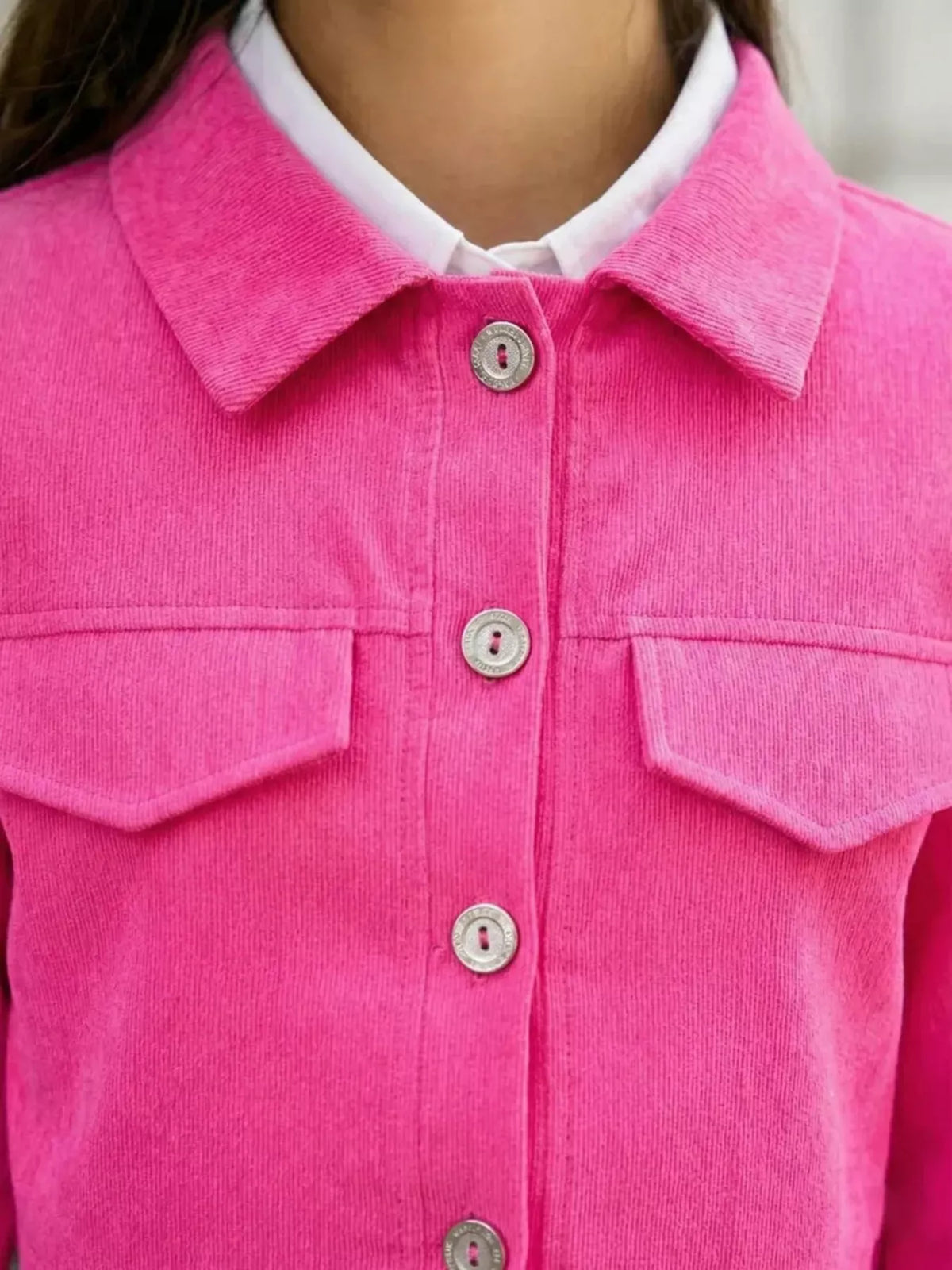 Button Up Cropped Jacket and Mini Skirt Set