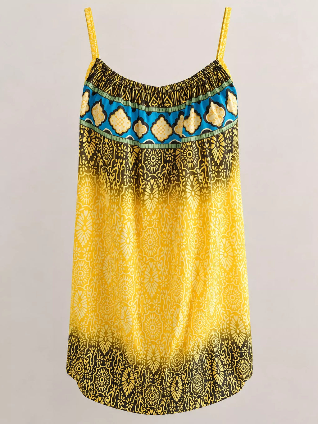 Full Size Printed Scoop Neck Cami Plus Size