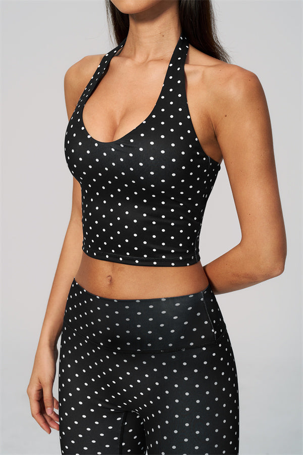 The Frame Halter Tank Top Capri Leggings 2-Piece Set