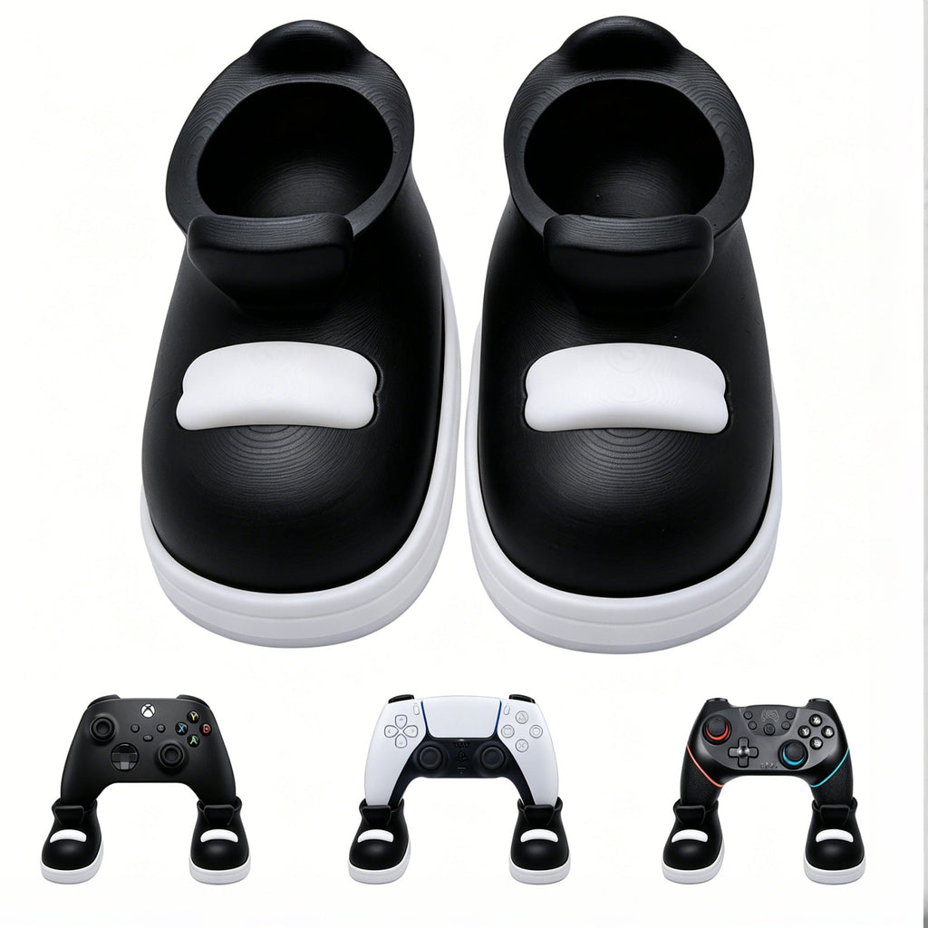2PCS Shoe-Shaped Game Controller Stand, 3D Printed Gaming Controller Holder, Cute Desktop Display Stand For Game Room Desk Accessories