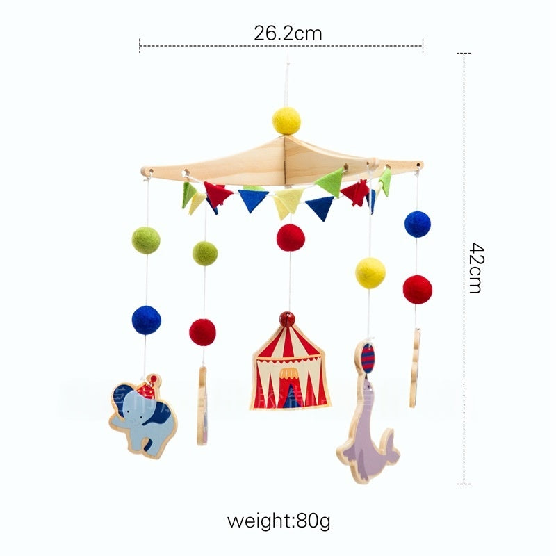 Crib Rattle Three-month-old Newborn Stroller Crib Headboard Rattle