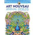 Creative Haven Art Nouveau Animal Designs Coloring Book - Paperback