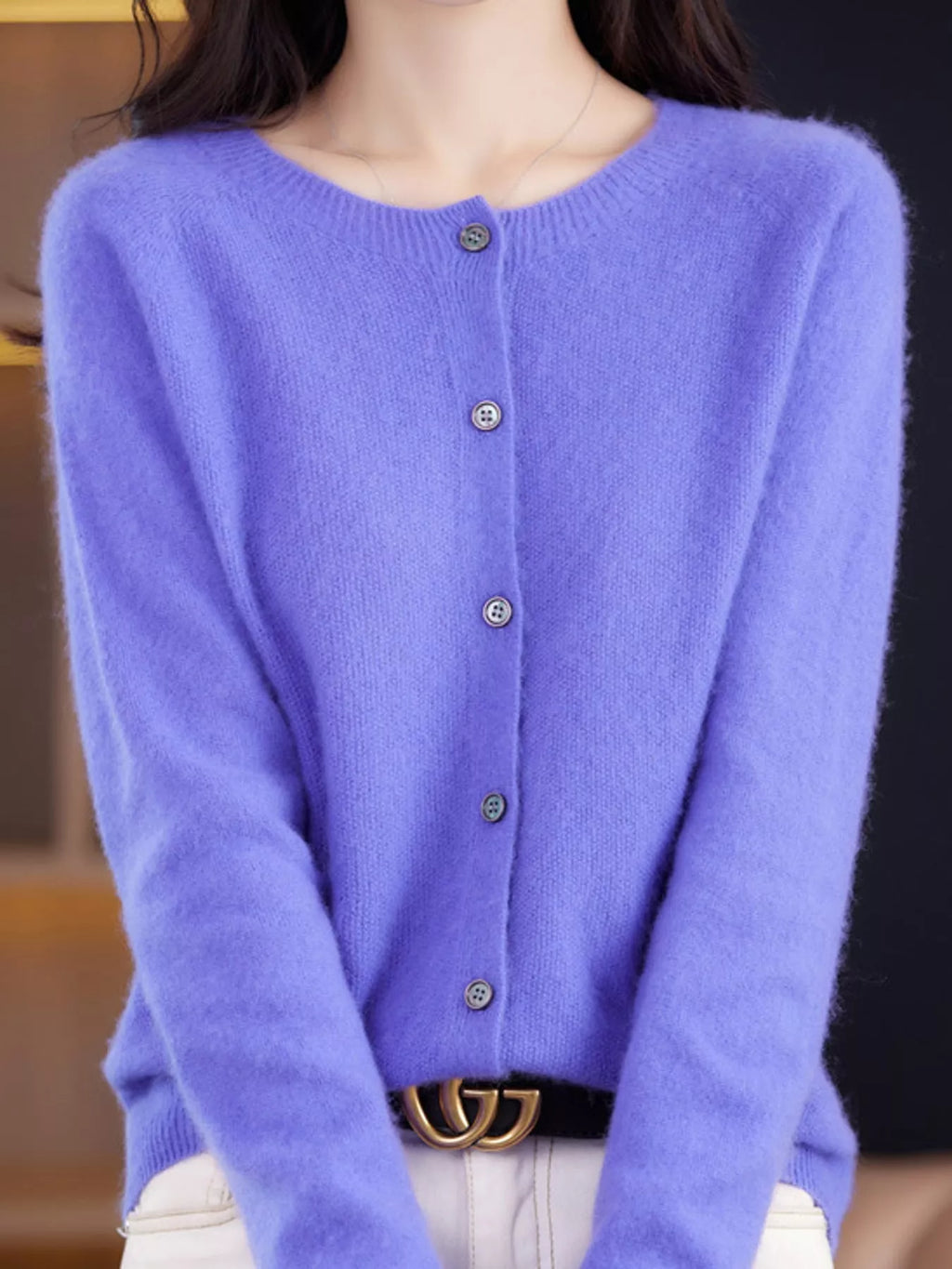 Button-Down Long Sleeve Cardigan