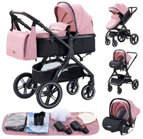 Landscape Stroller With A Reclining Feature And Foldable Design