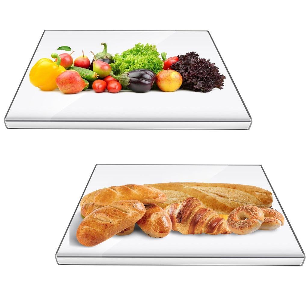 Acrylic Kitchen Cutting Board with Counter Lip