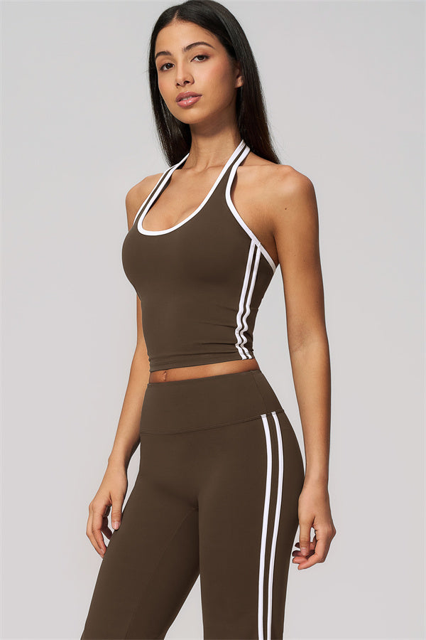 The Onyx Tank Top Flared Leggings 2-Piece Set