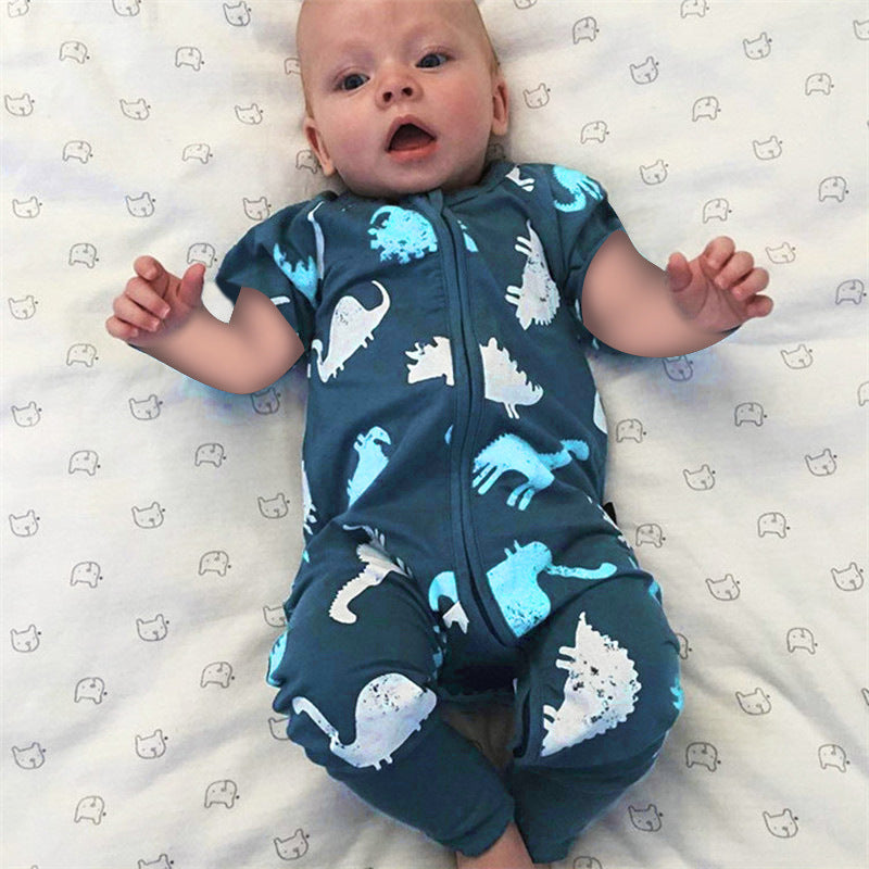 Cartoon Onesie Baby Short-sleeve Bodysuit