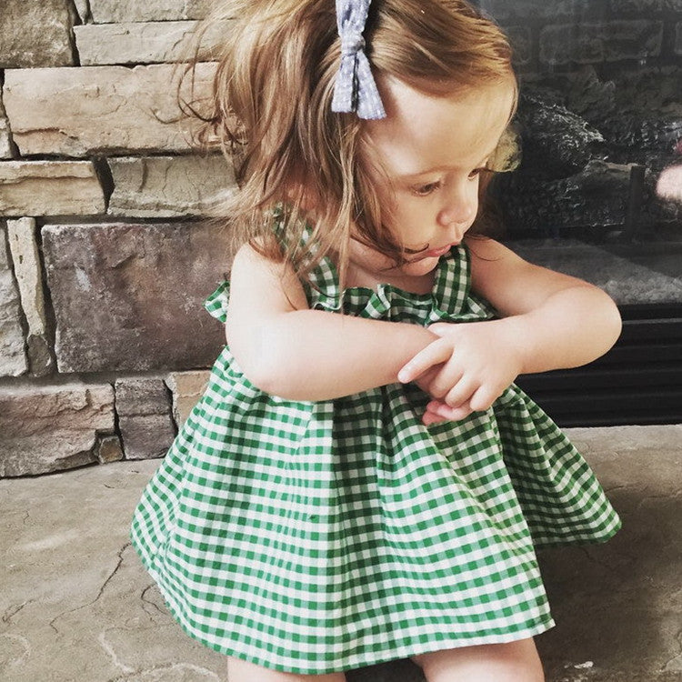 Plaid Suspenders Butt Clothes Trendy Two-piece Suit