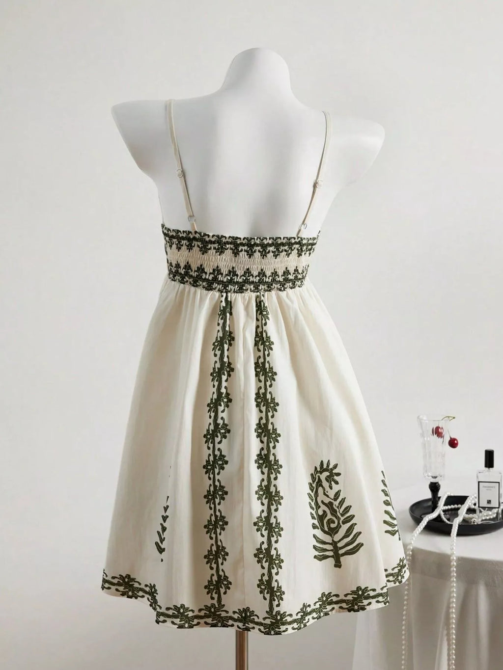 V-Neck Spaghetti Strap Mini Dress