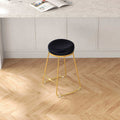 26" Mid-Century Modern Luxury Upholstered Stool with Velvet - Ashcroft