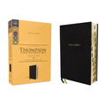 Kjv, Thompson Chain-Reference Bible, Handy Size, European Bonded Leather, Black, Red Letter, Thumb Indexed, Comfort Print - Bonded Leather
