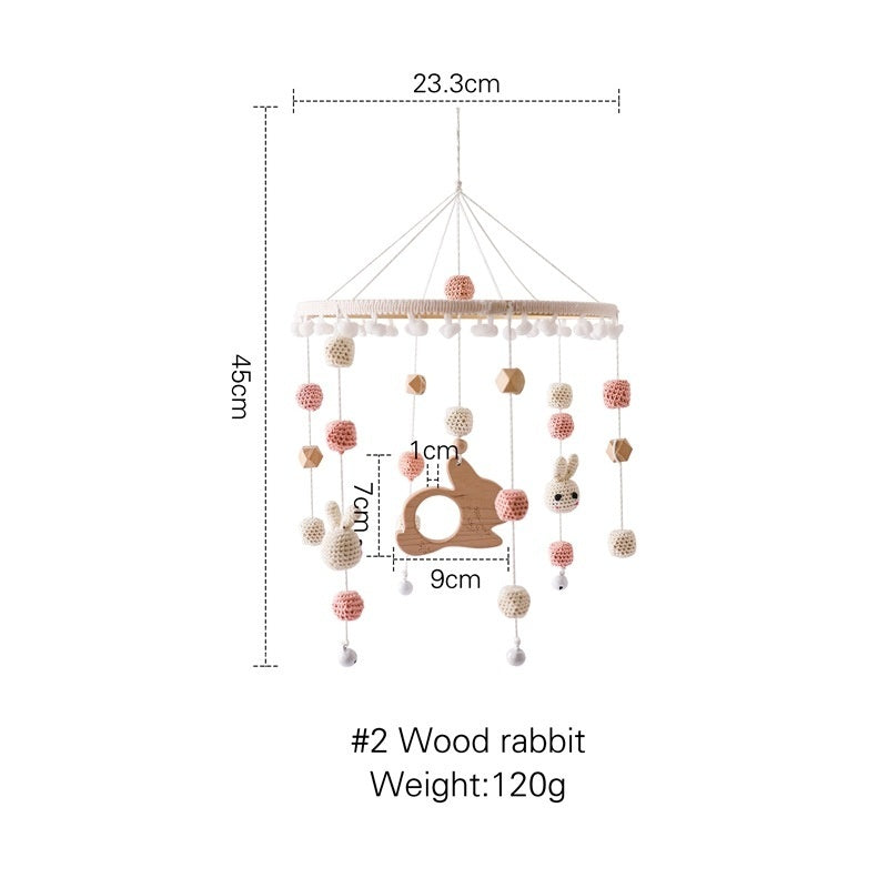 Crib Rattle Three-month-old Newborn Stroller Crib Headboard Rattle