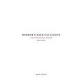 Horror's Back Catalogue: 2011-2012 - Paperback