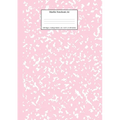 Marble Notebook A4: Pastel Pink College Ruled Journal - Paperback