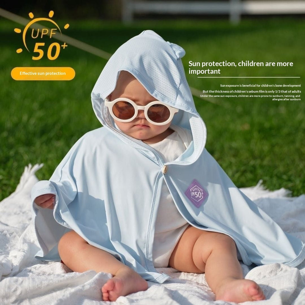 Color-changing UV-protection Cape Baby Sun-protective Garment