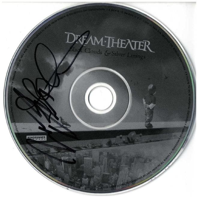 Dream Theater X2 Autographed Black Clouds & Silver Linings CD