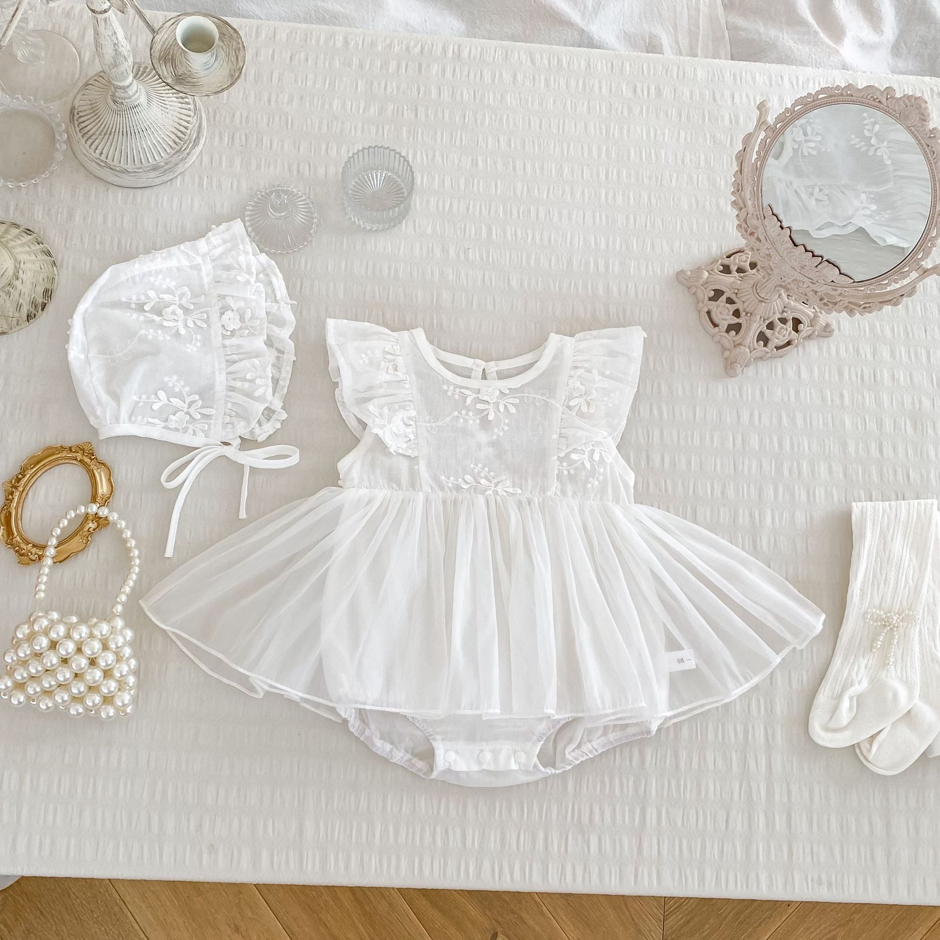 Summer Style Baby Mesh Bag Fart Dress Western-style Flower Princess Dress For Women