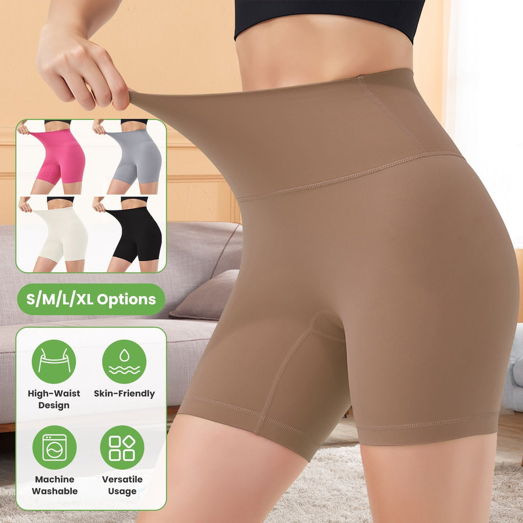 High-Waist Biker Shorts with Tummy Control for Workouts