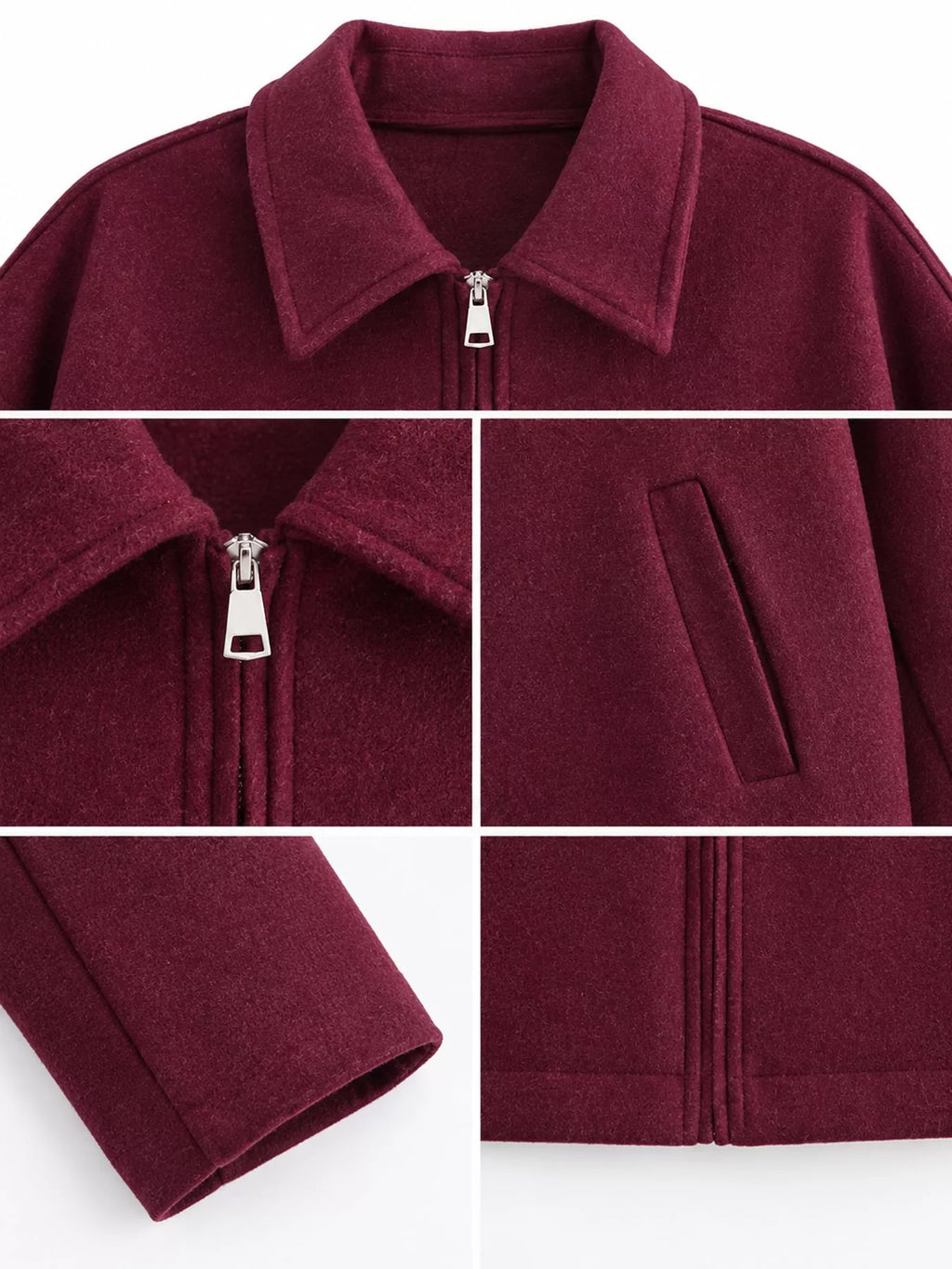 Zip Up Cropped Jacket