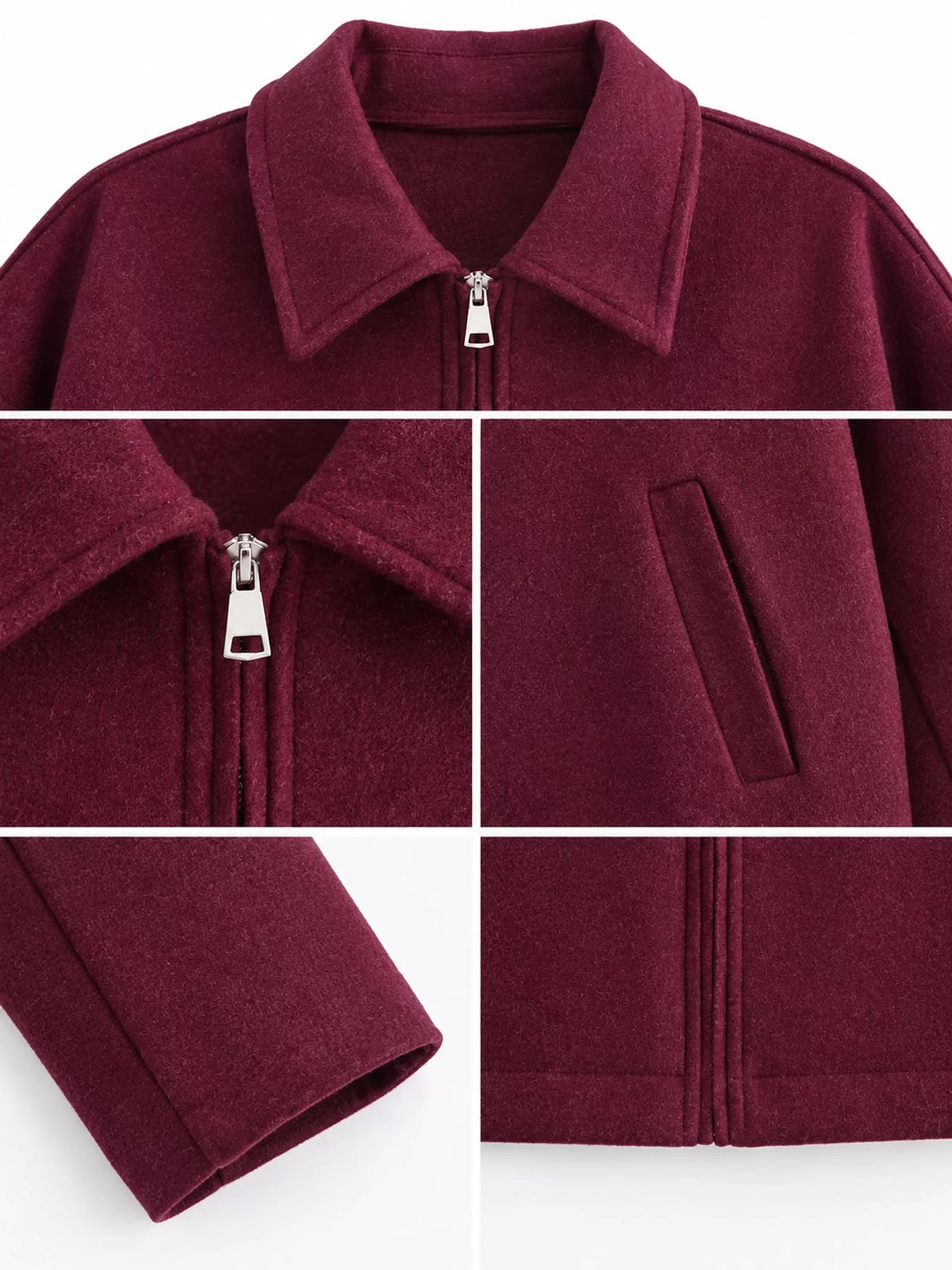 Zip Up Cropped Jacket