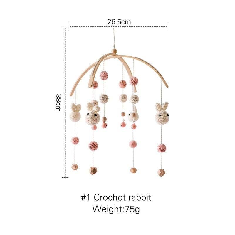 Crib Rattle Three-month-old Newborn Stroller Crib Headboard Rattle