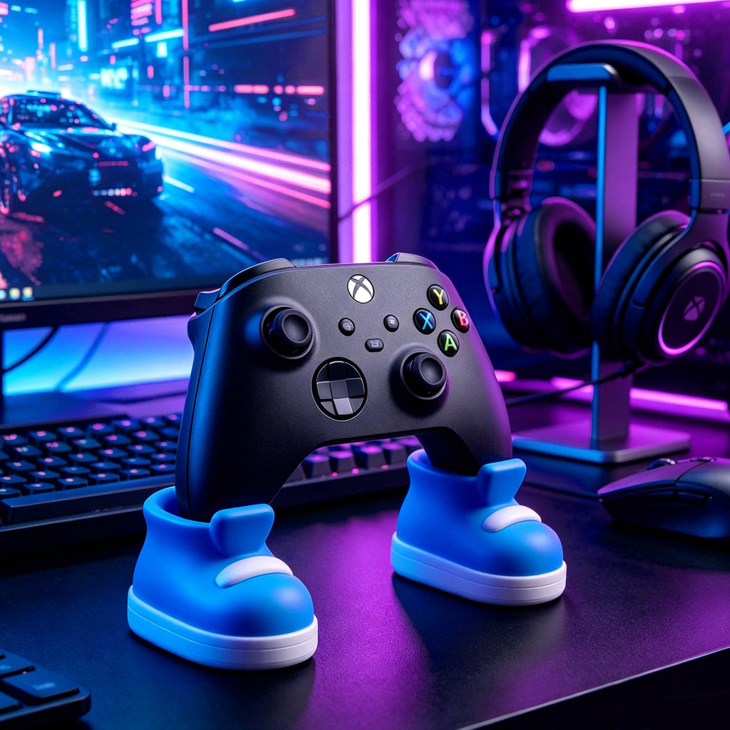 2PCS Shoe-Shaped Game Controller Stand, 3D Printed Gaming Controller Holder, Cute Desktop Display Stand For Game Room Desk Accessories
