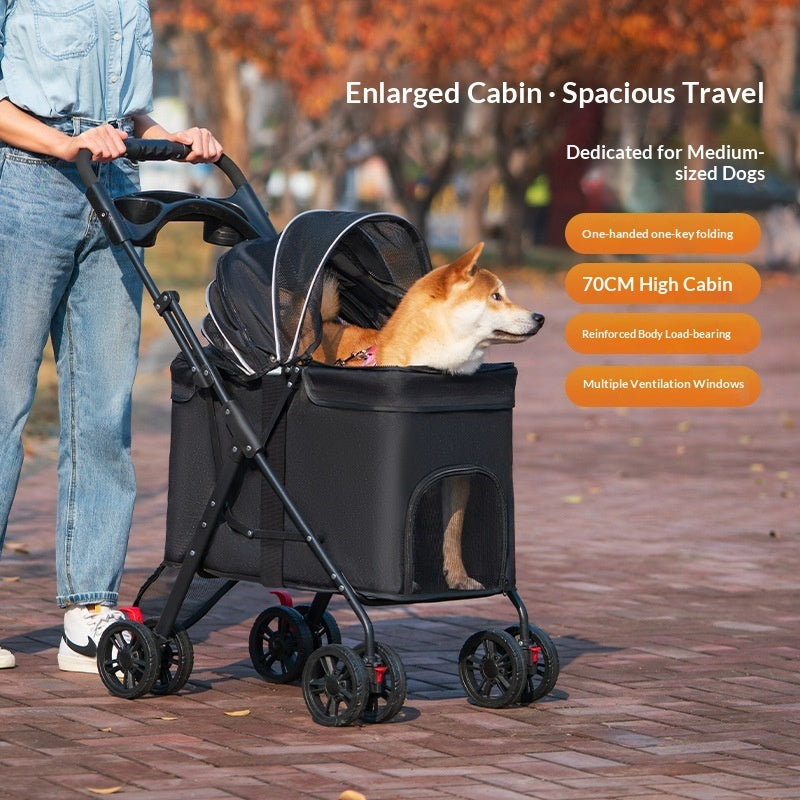 Multi-Functional Pet Stroller For Medium To Large Dogs