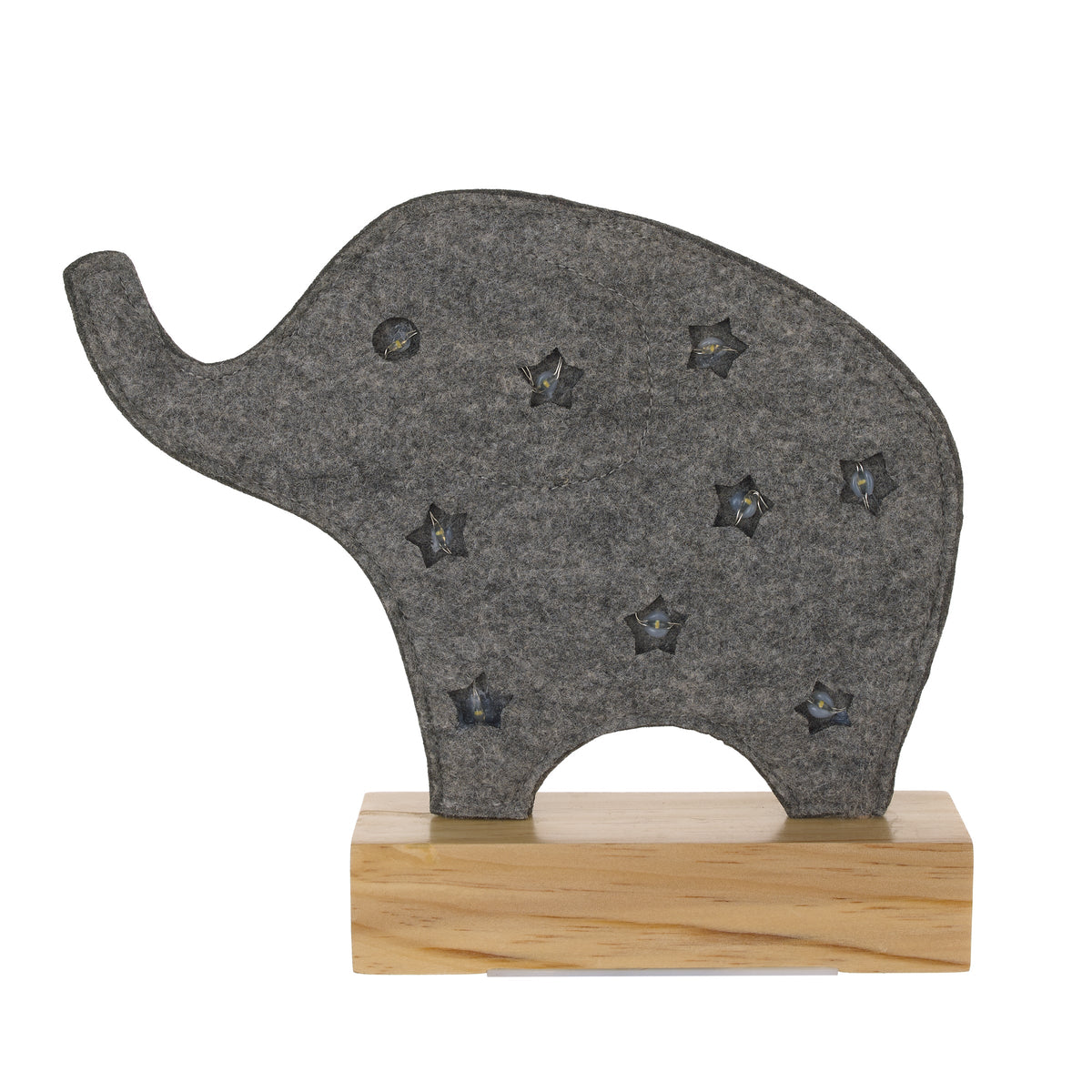 Gray Elephant Lighted Nursery Decor