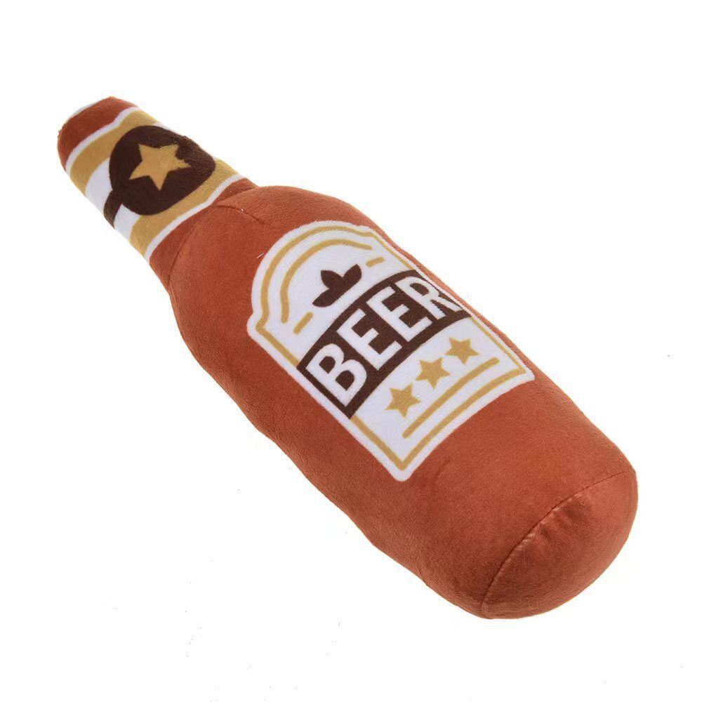 Plush Stuffed Vodka Squeaky Sounding Molar Toy