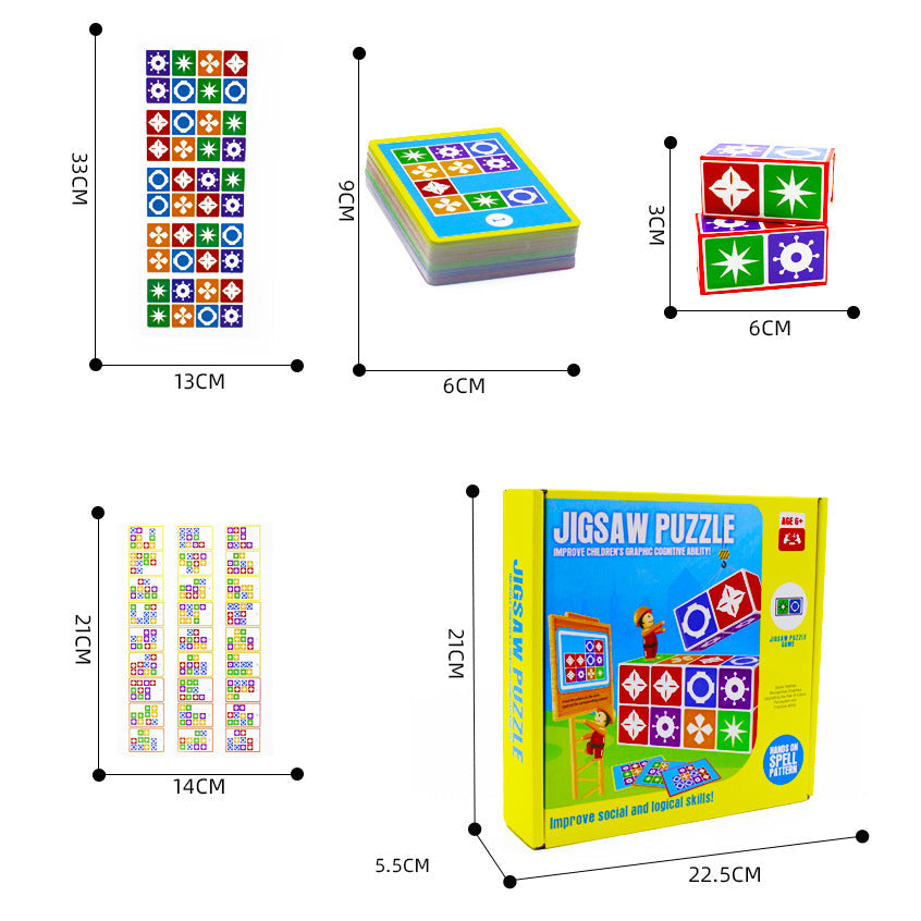 Childrens Puzzle Game Early-learning Shape-sorting Board