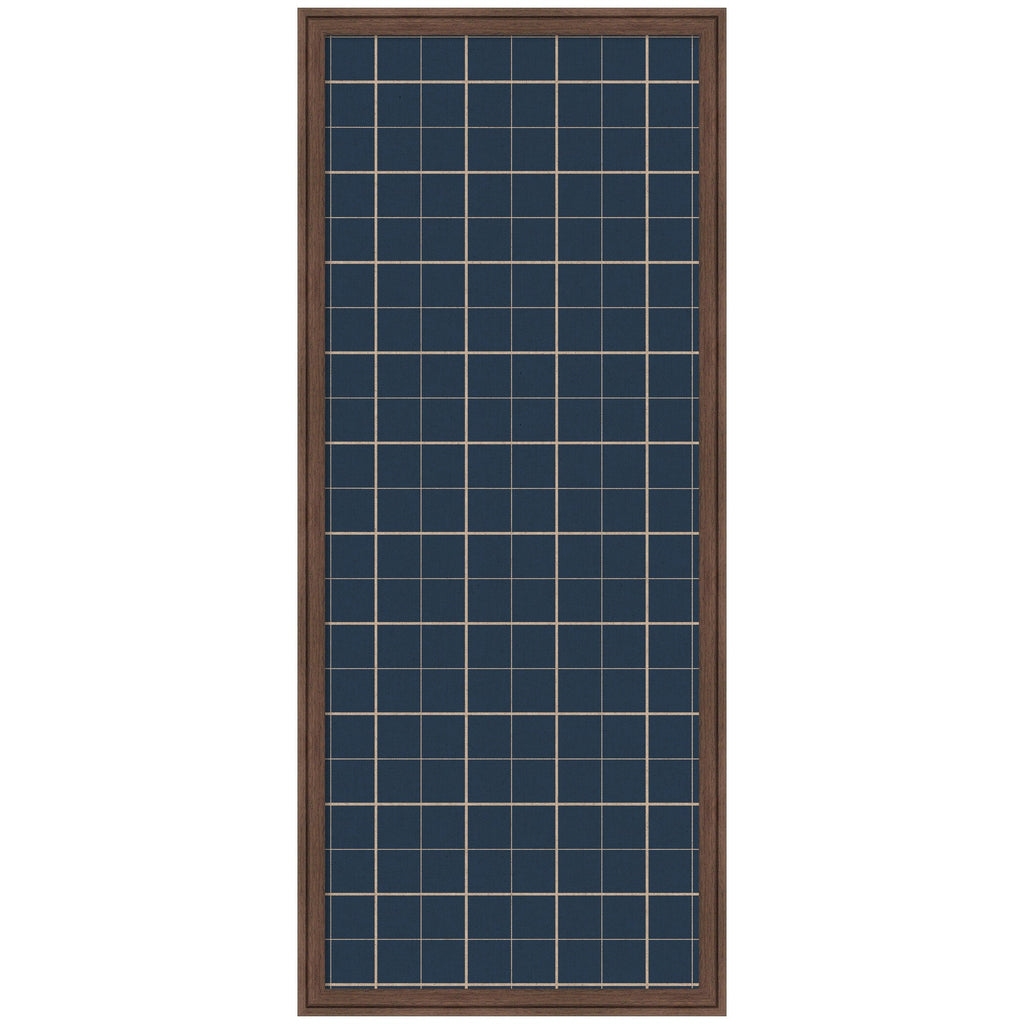 Framed Fabric Pinboard Navy Blue Plaid Wall Organization