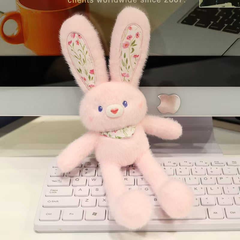 Dopamine-themed Bunny Toy For Your Backpack