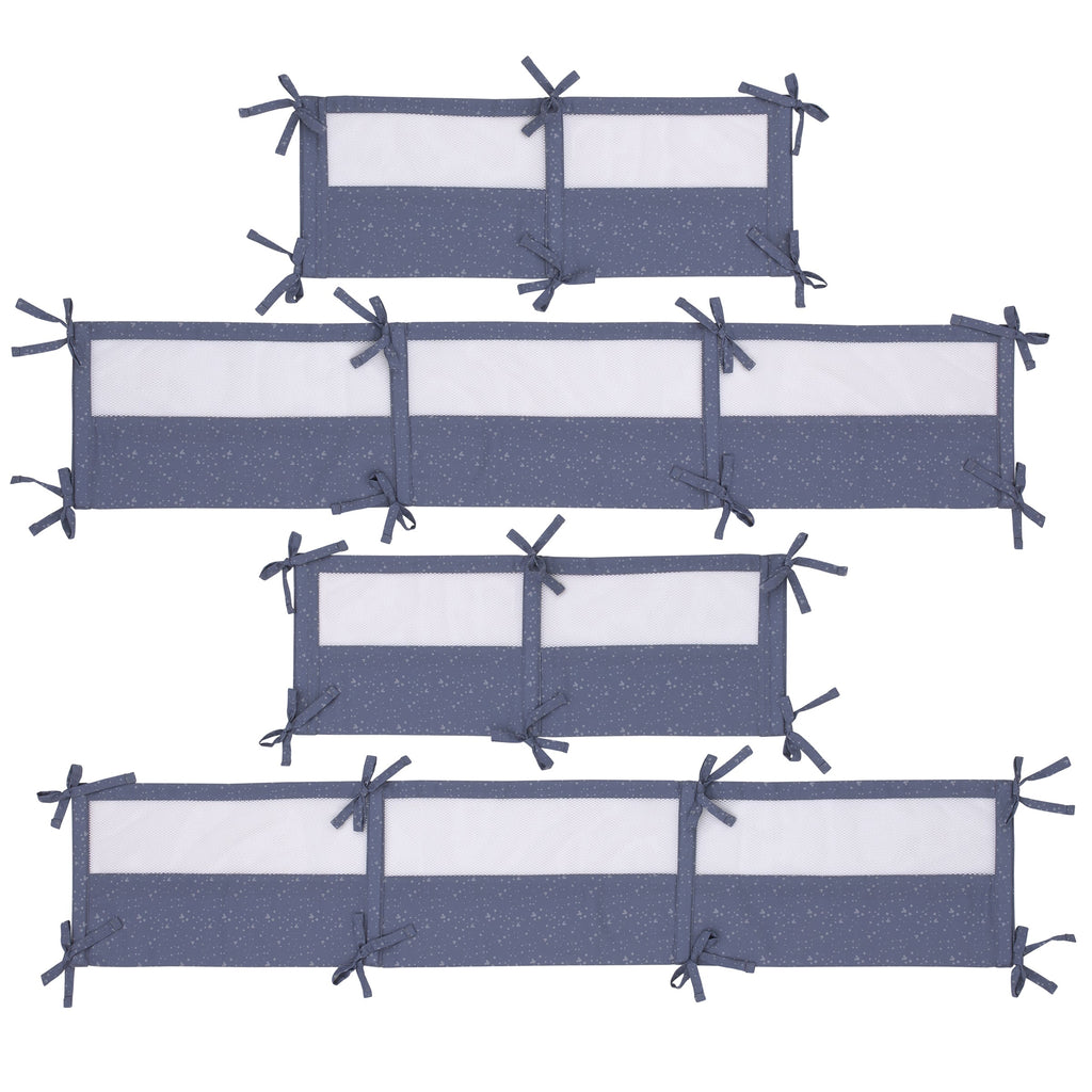 Mickey Mouse Love Mickey Navy and Gray Crib Liner
