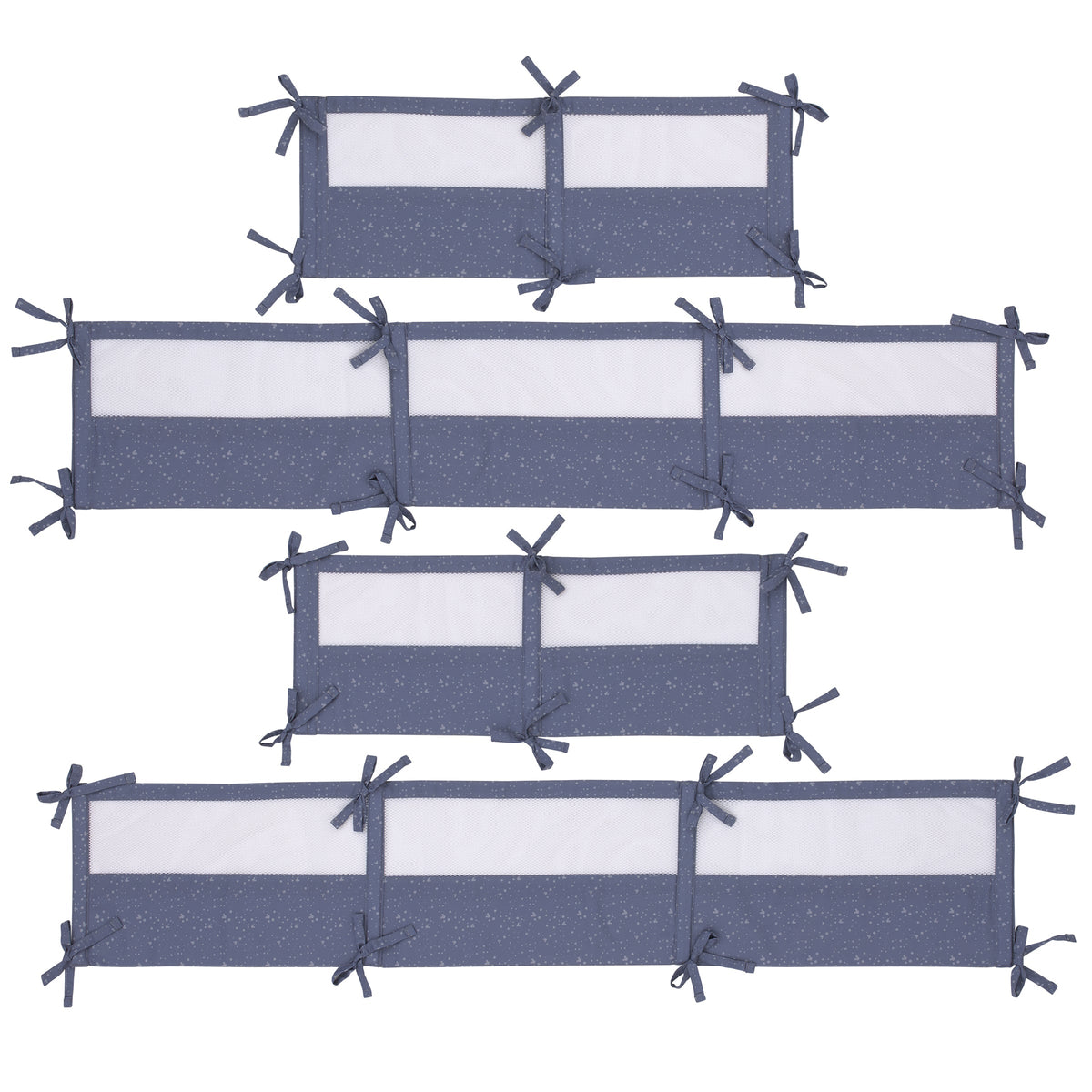 Mickey Mouse Love Mickey Navy and Gray Crib Liner