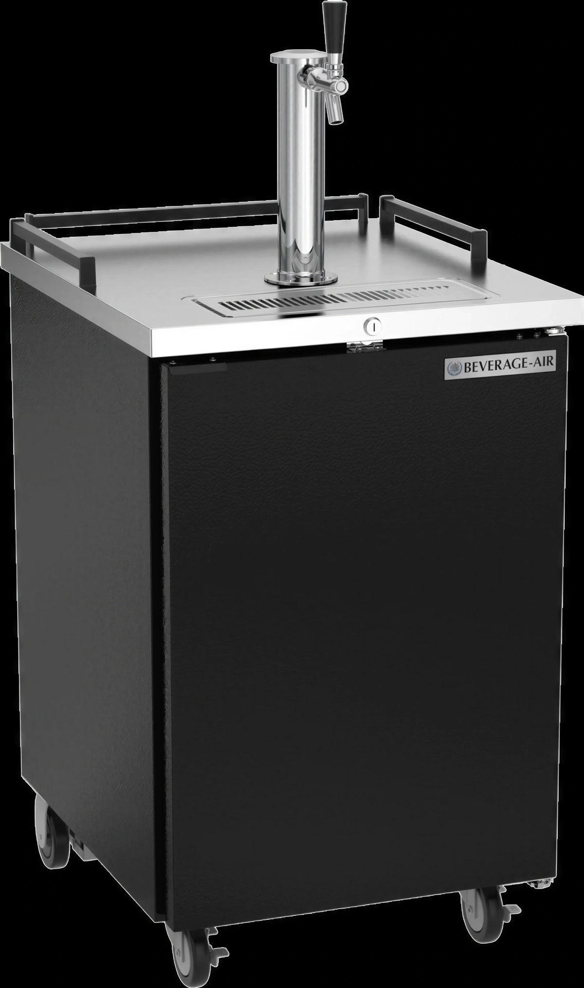 Beverage Air BM23HC-B Portable Draft Beer Cooler, 24-Inch Wide, 1-Keg Capacity, Single-Faucet Tower