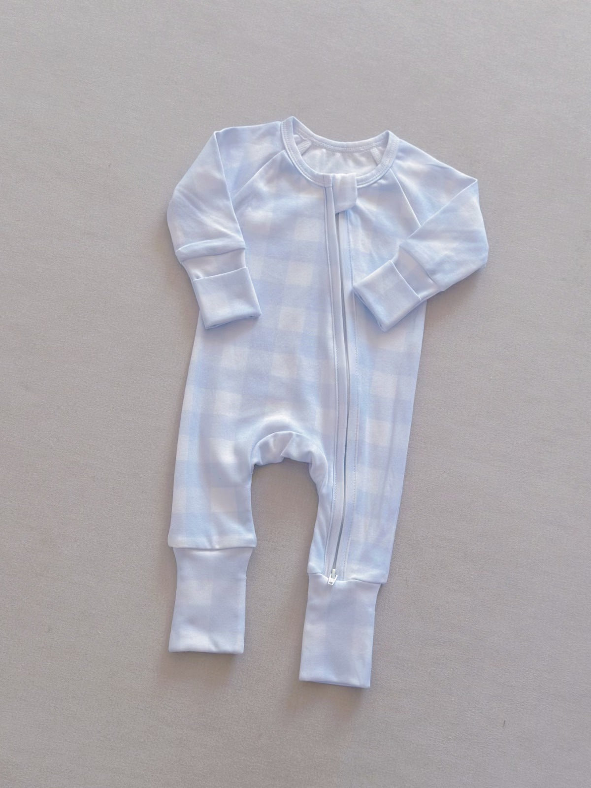 New-style Baby Plaid Onesie Romper