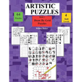 Artistic Puzzles: Draw By Grid - Paperback