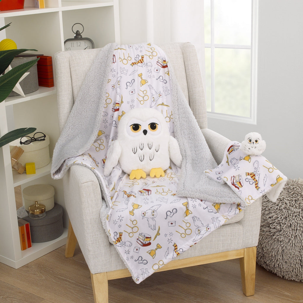 NoJo Warner Bros Harry Potter White Hedwig Owl Plush Stuffed Animal