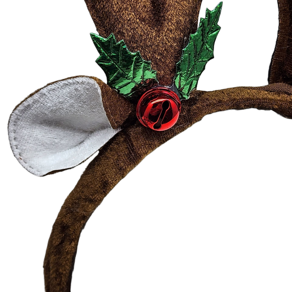 Padded Plush Antler Headband Bopper