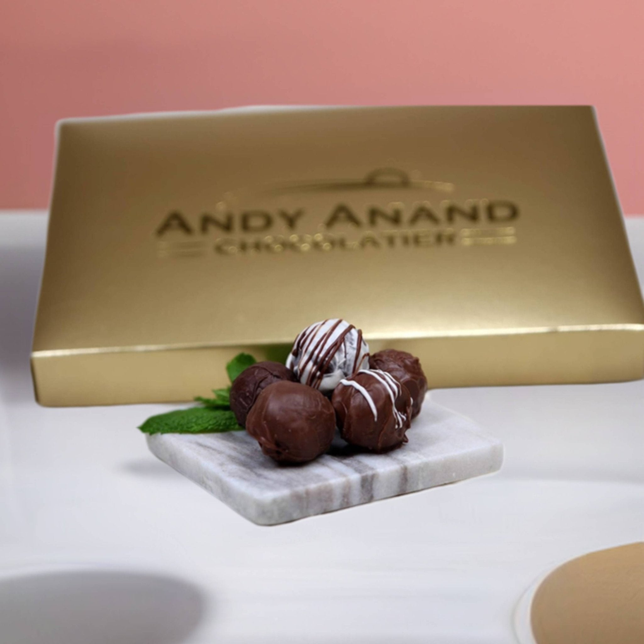Andy Anand Champagne, Rum, Irish Cream & Kahlua Belgian Chocolate Truffles, 24 pc – Gift Boxed for Birthday, Christmas & Anniversary