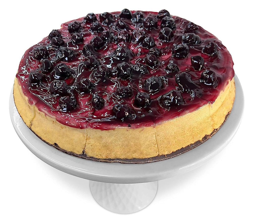 Andy Anand Luxurious Blueberry Cheesecake, 9-Inch, 2 lb – Handcrafted with Real California Cream Cheese, Juicy Blueberries, Birthday Gift