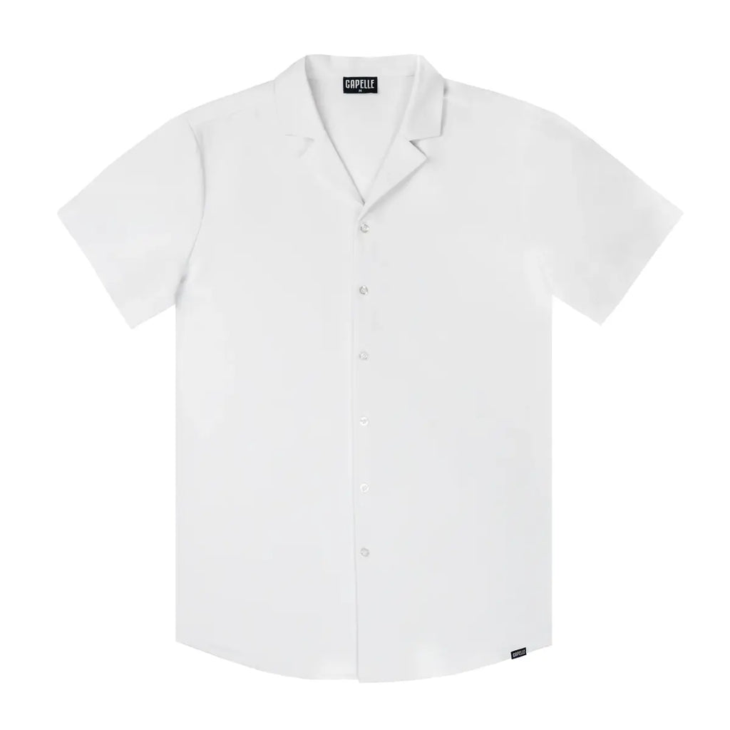 Arctic White Men's Button Down Resort Shirt, Modern Fit