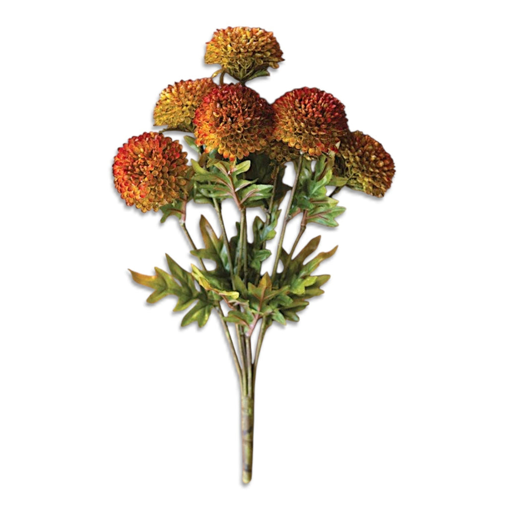 Artificial Auburn Ball Dahlia Bundle