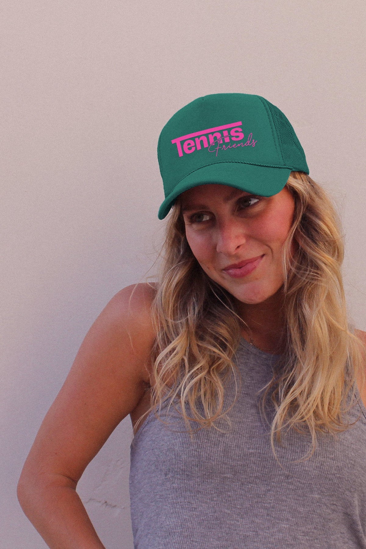 Tennis Friends Hat (White hats estimated ship date July 15)