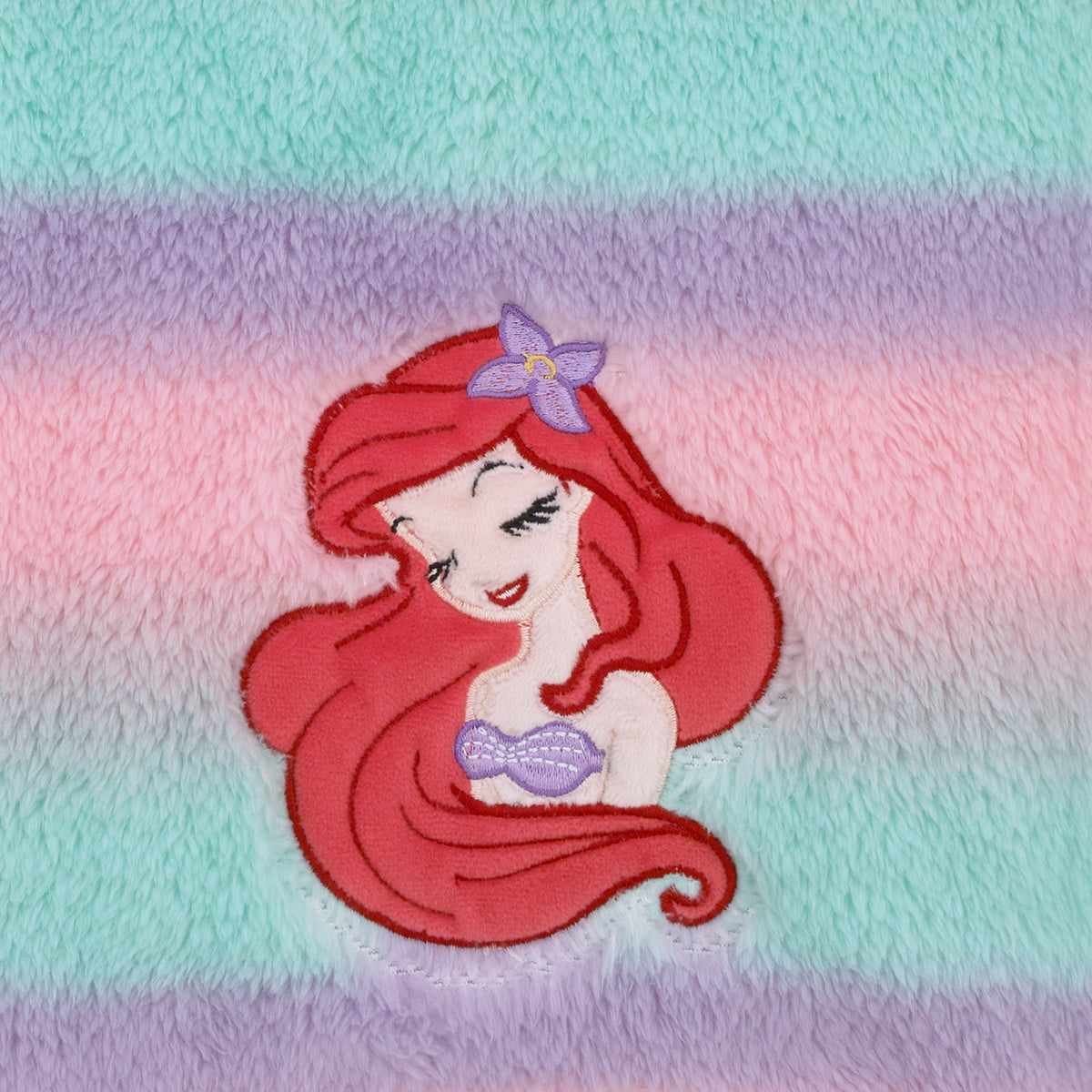 Ariel Watercolor Wishes Pink, Lavender, Aqua, and Orange, One of a Kind Ombre Sherpa Super Soft Baby Blanket