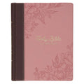 KJV Note-Taking Bible (Faux Leather Hardcover, Brown/Pink) - Imitation Leather
